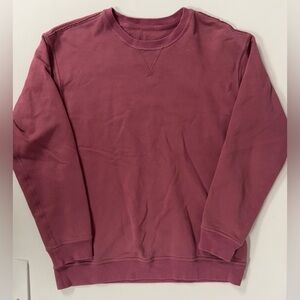 Lululemon Sweatshirt All Yours Crewneck Mauve Pink Cotton Blend Women M 8